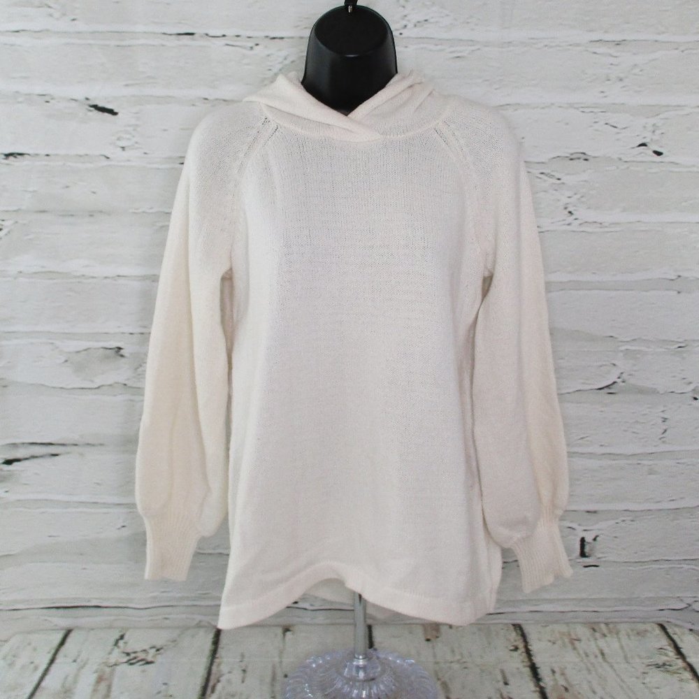 AnyBody Cozy Knit Pullover Hoodie Sweater